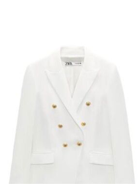 ZARA TAILORED BLAZER WITH GOLD BUTTONS